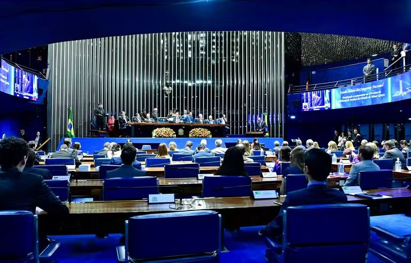 O plenário do Senado Federal 