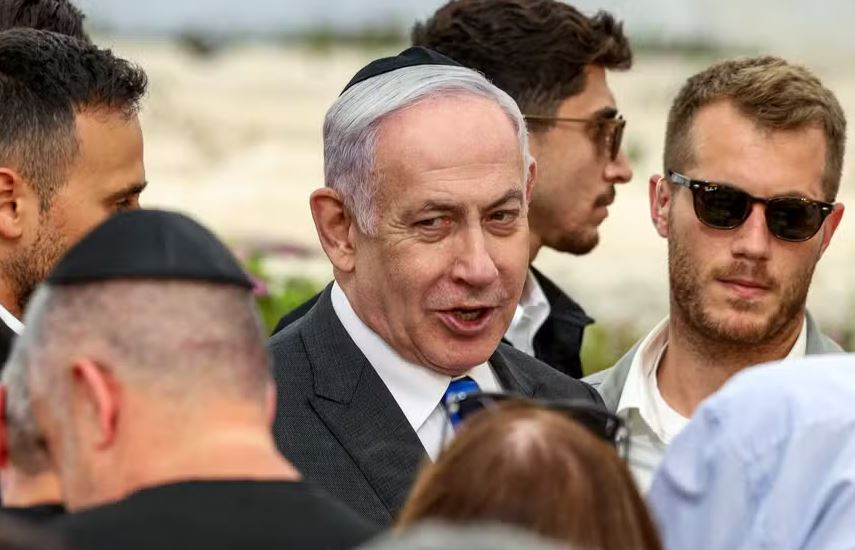 O premier de Israel, Benjamin Netanyahu, durante evento no dia 18 de junho