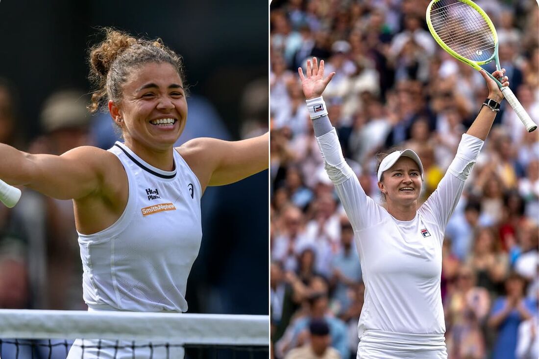 Paolini e Krejcikova decidem quem será a nova campeã de Wimbledon 