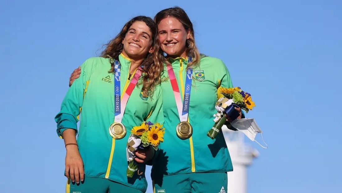 Martine Grael e Kahena Kunze, medalhistas de ouro nas Olimpíadas de Tóquio