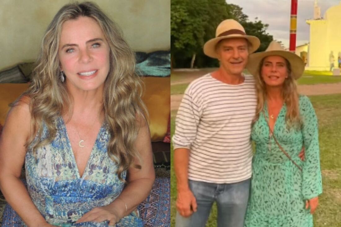 A atriz Bruna Lombardi e o ator Carlos Alberto Riccelli são casados desde 1978