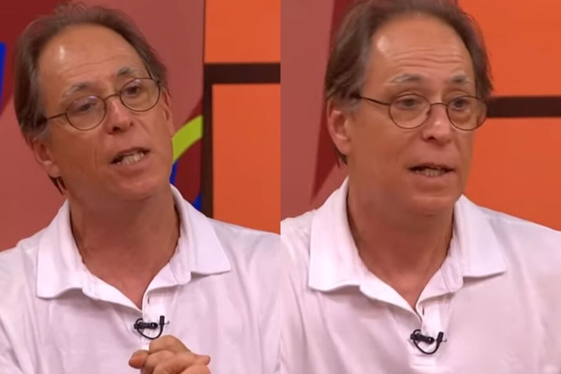 Pedro Cardoso durante o programa ''Sem Censura'' na TV Brasil