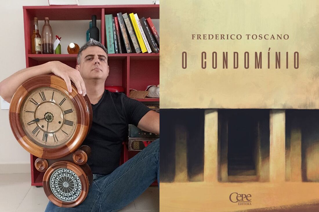 O escritor Frederico Toscano lança seu primeiro romance, o livro ''O Condomínio''