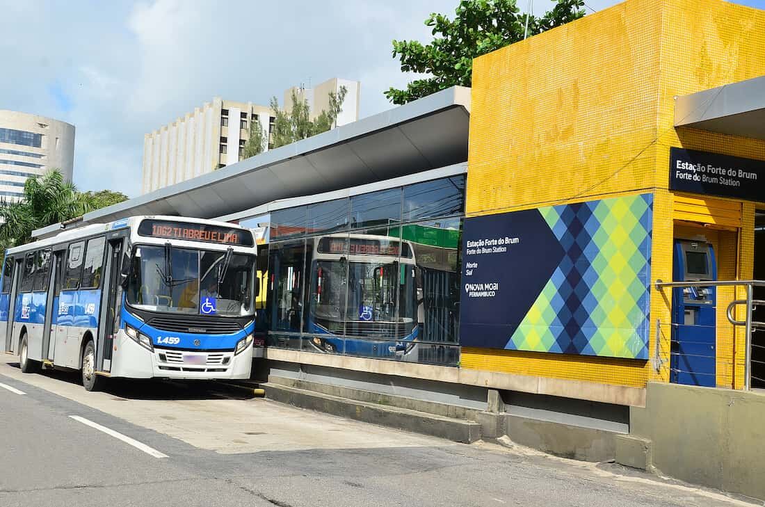 Estação Forte Brum do BRT, no Recife