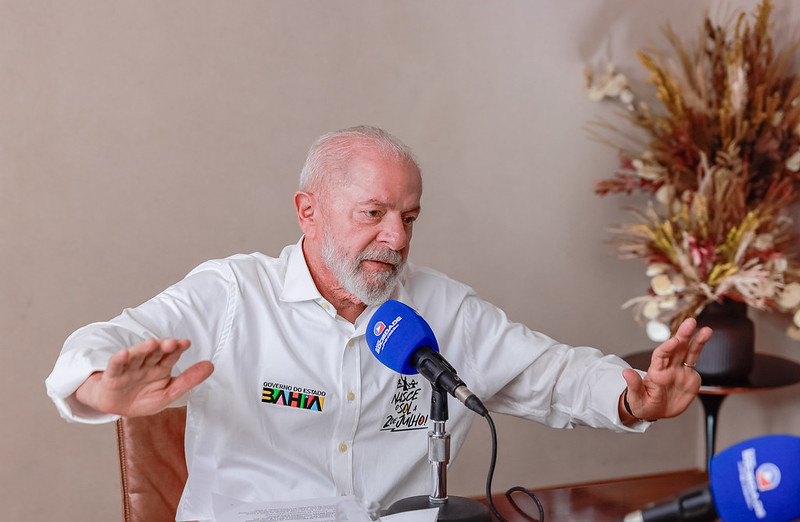 Presidente Lula, em entrevista à Rádio Sociedade da Bahia