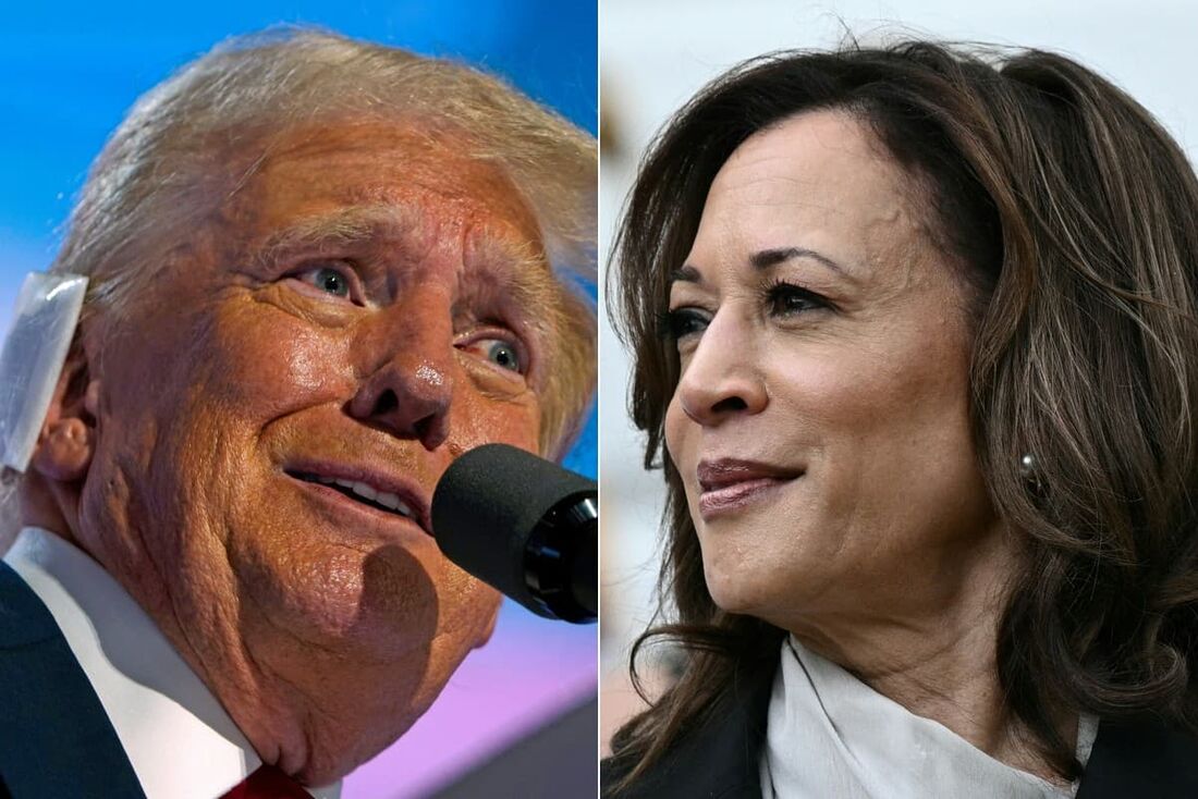 Donald Trump e Kamala Harris