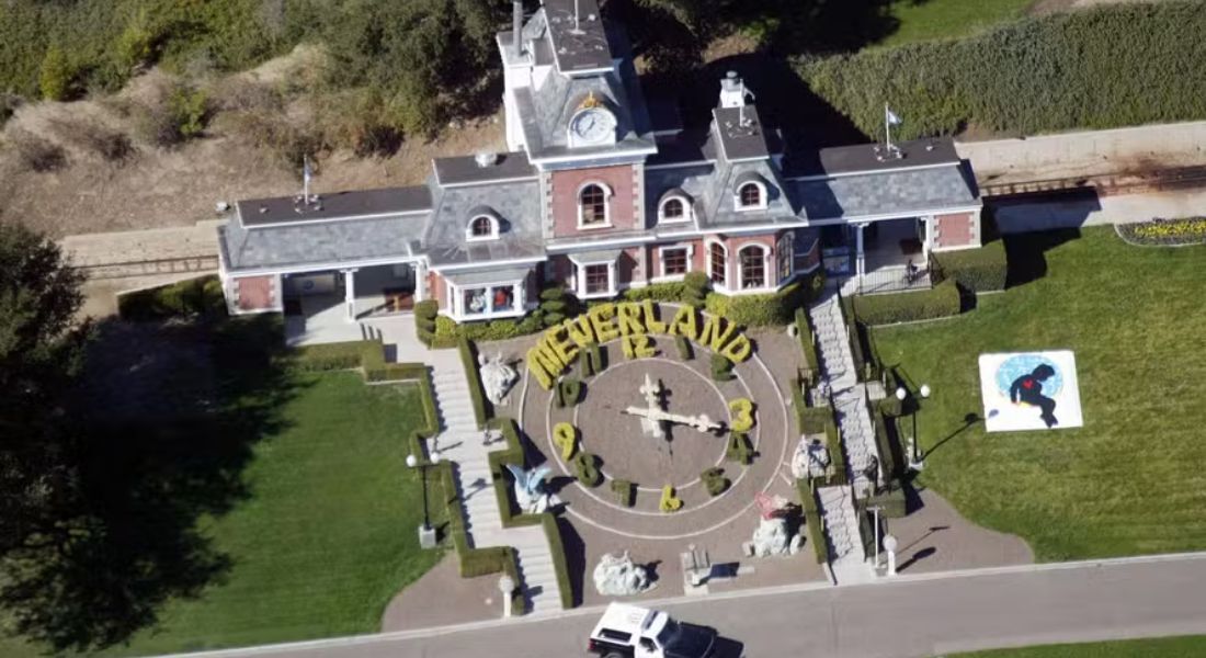 Visão aérea do Rancho Neverland, de Michael Jackson