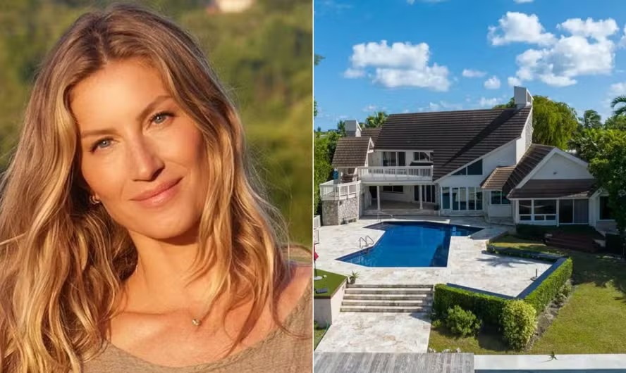 Gisele saía de vistoria de sua mansão em obra, em Miami, quando foi parada pela polícia 