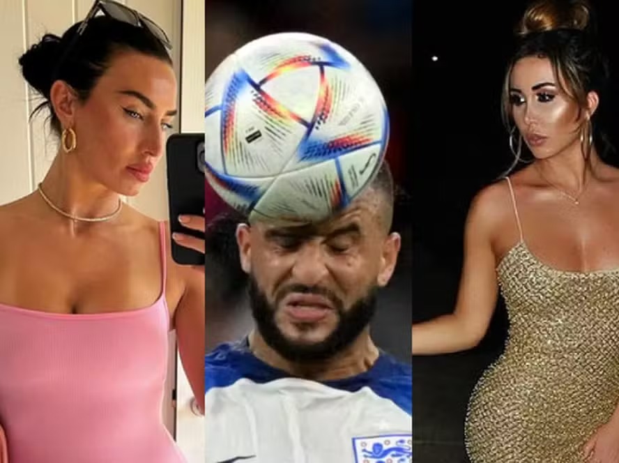 Mulher e ex-amante de Kyle Walker vão a jogos da Eurocopa 