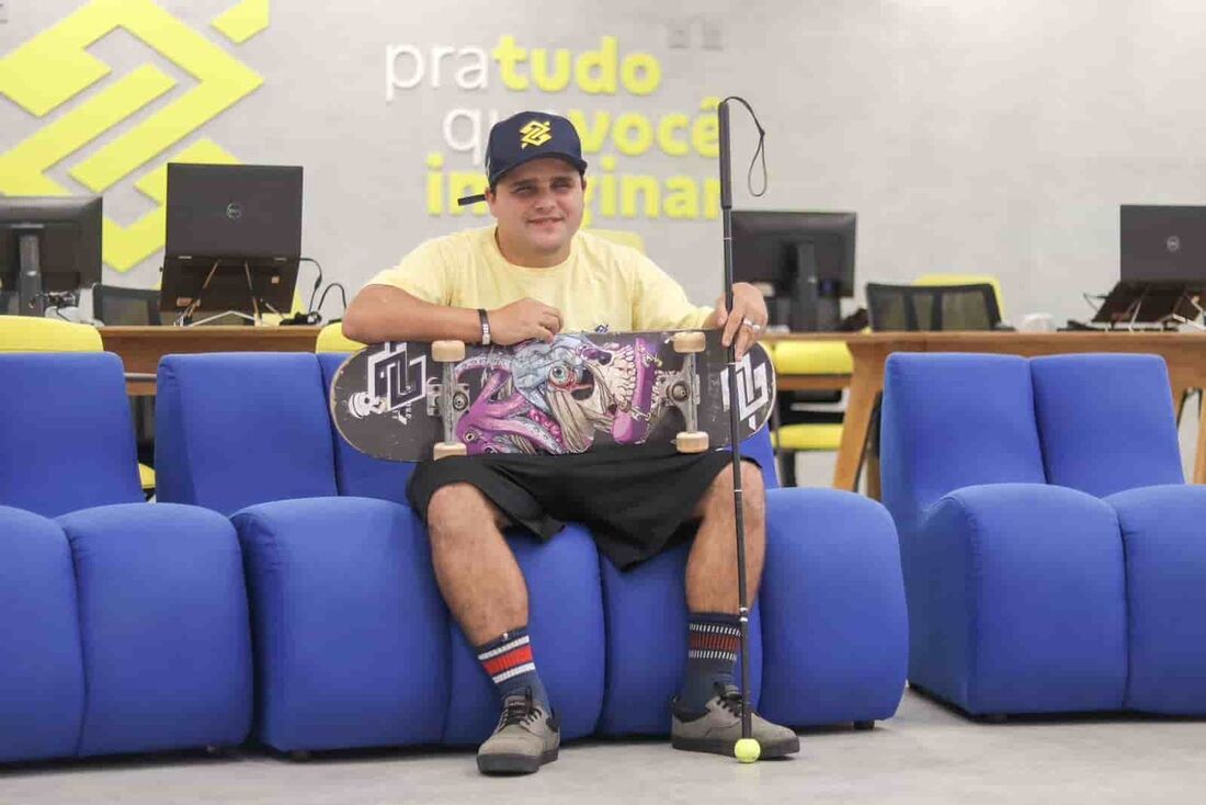 Fernando Araújo, conhecido como o "skatista cego'' é inspiração do mundo do skate