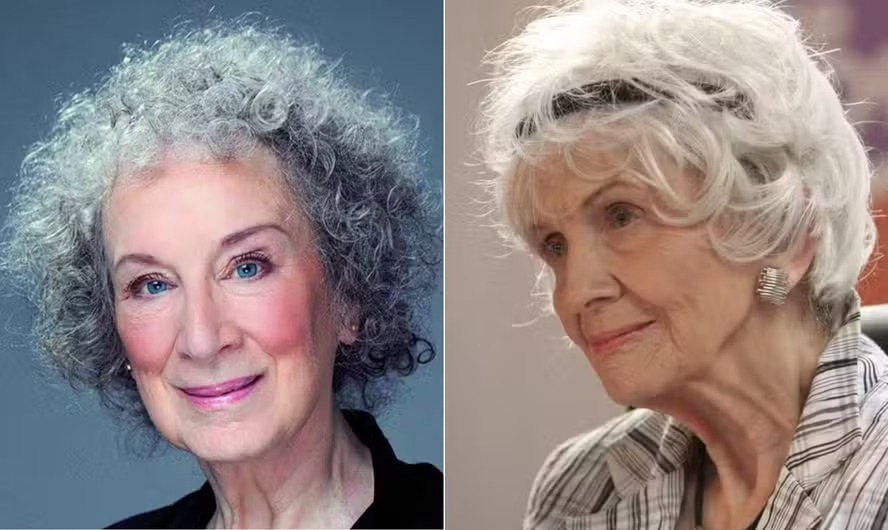 As escritoras canadenses Margaret Atwood e Alice Munro 