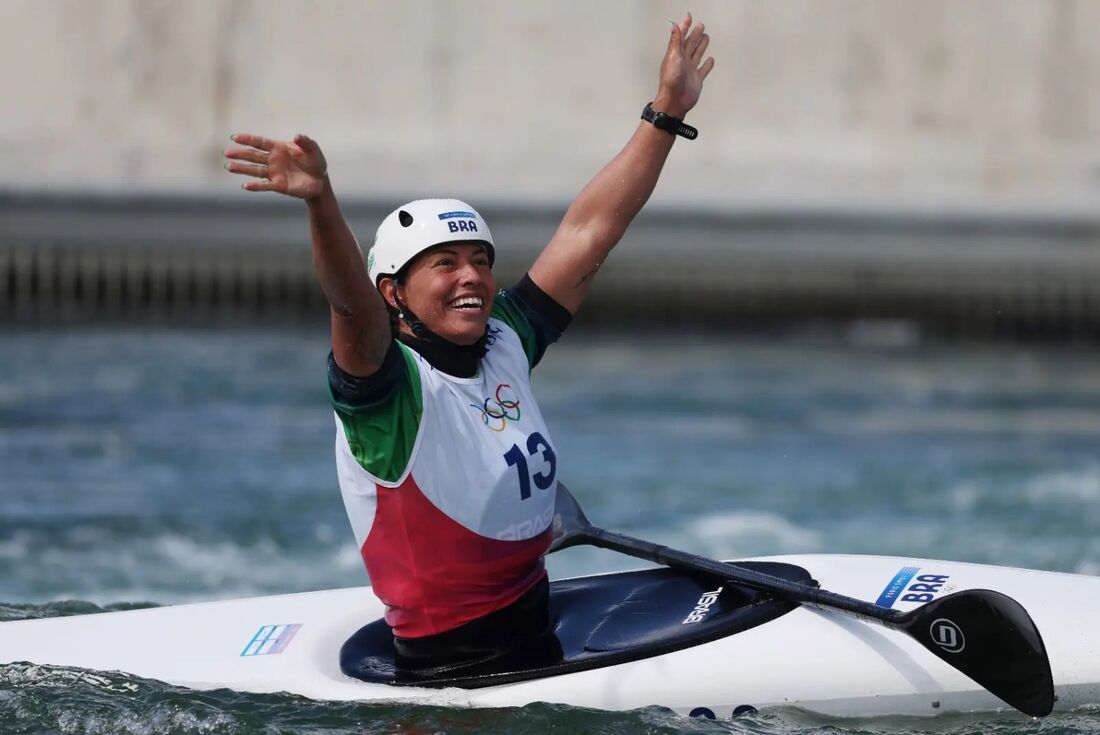 Ana Sátila ficou em quarto na prova do caiaque individual (K1) feminino