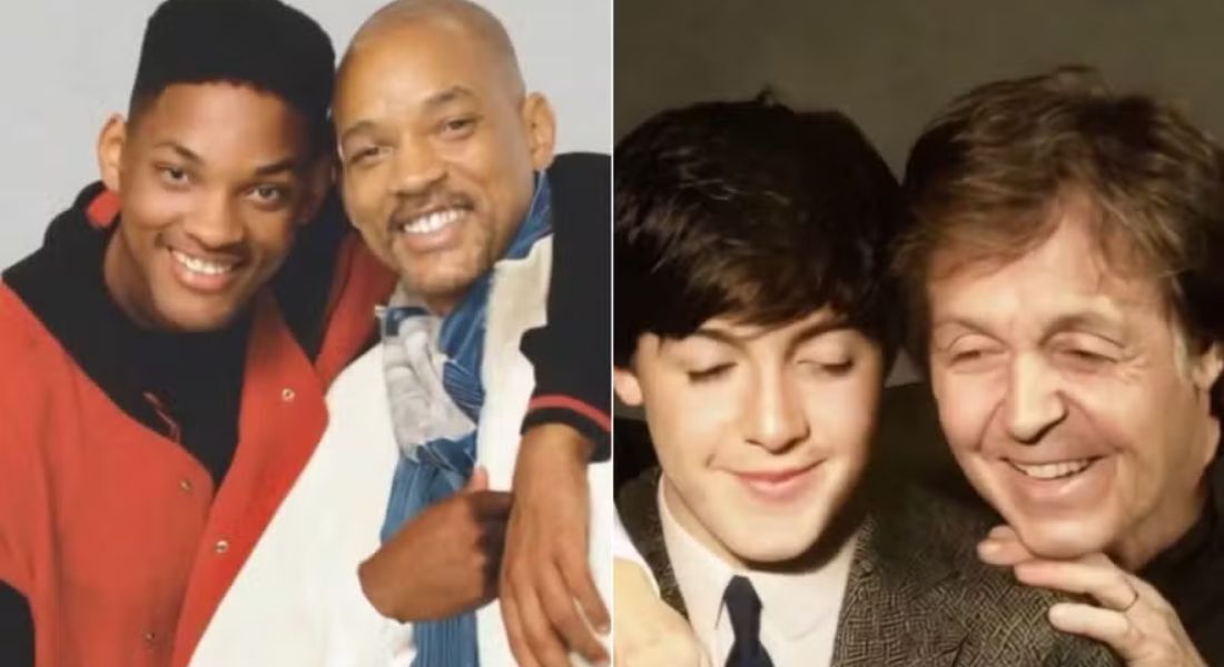 Will Smith, Paul McCartney com suas versões mais jovens