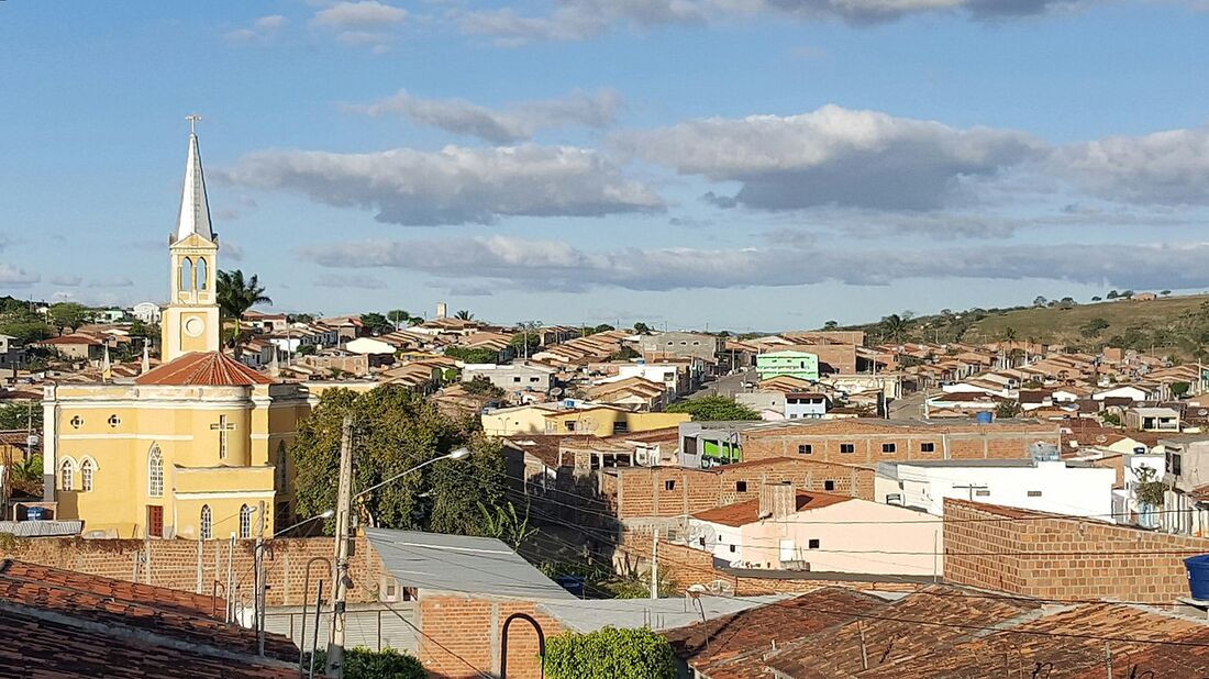 Vista da cidade de Calçado, no Agreste de Pernambuco