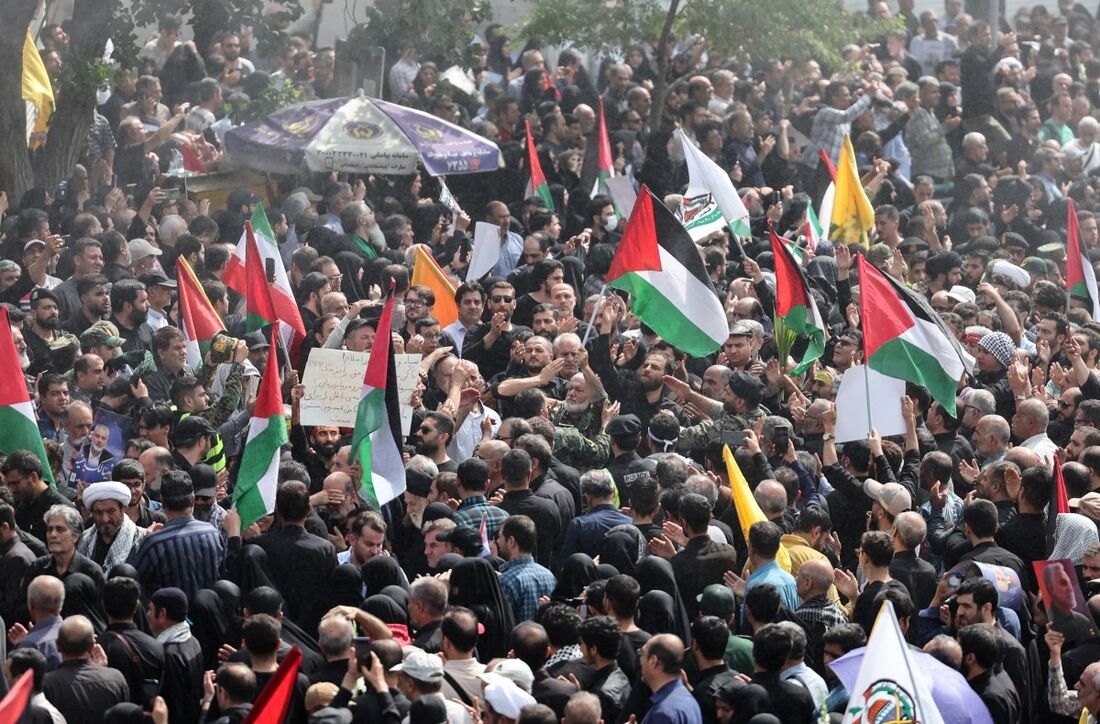 Em Teerã, funeral do líder do Hamas Ismail Haniyeh