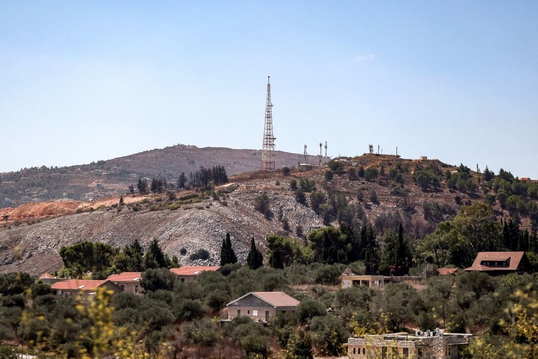 Edifícios e estruturas em Metula, no norte de Israel