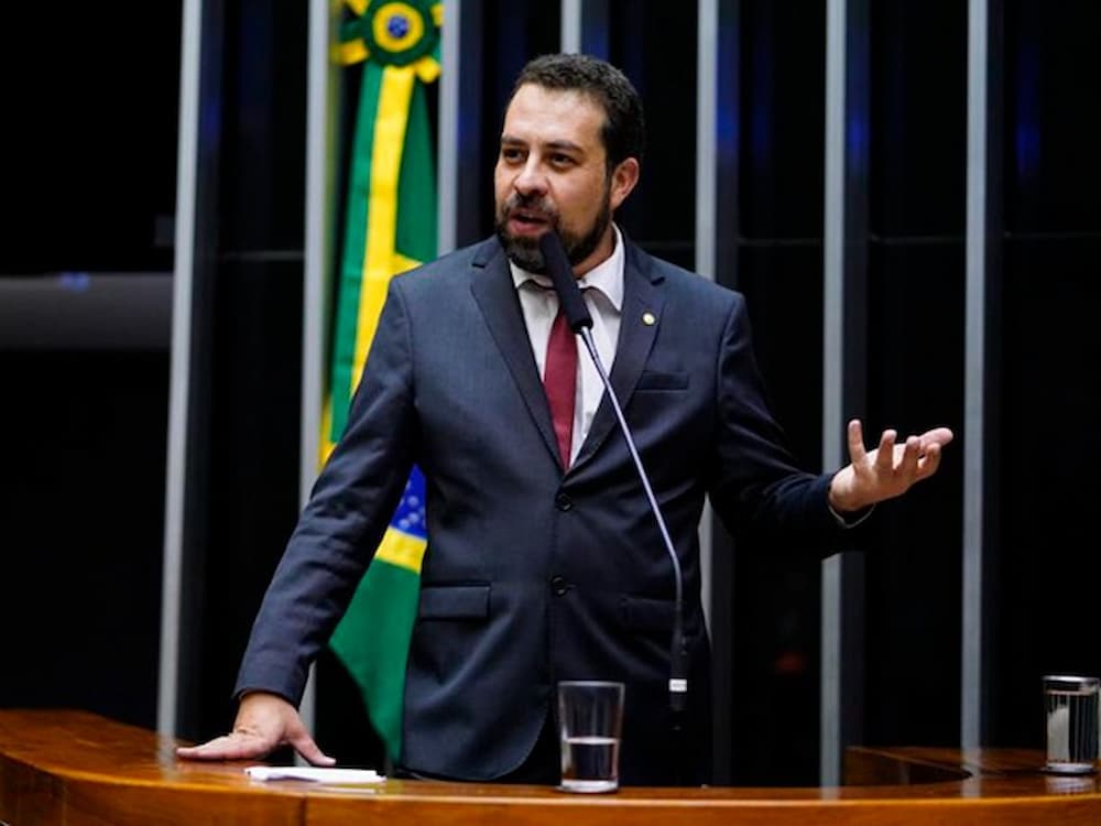 O deputado federal e candidato Guilherme Boulos (PSOL-SP) 