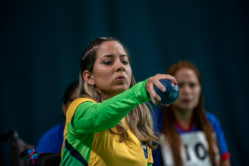 Andreza Vitória, representante pernambucana na bocha paralímpica dos Jogos de Paris