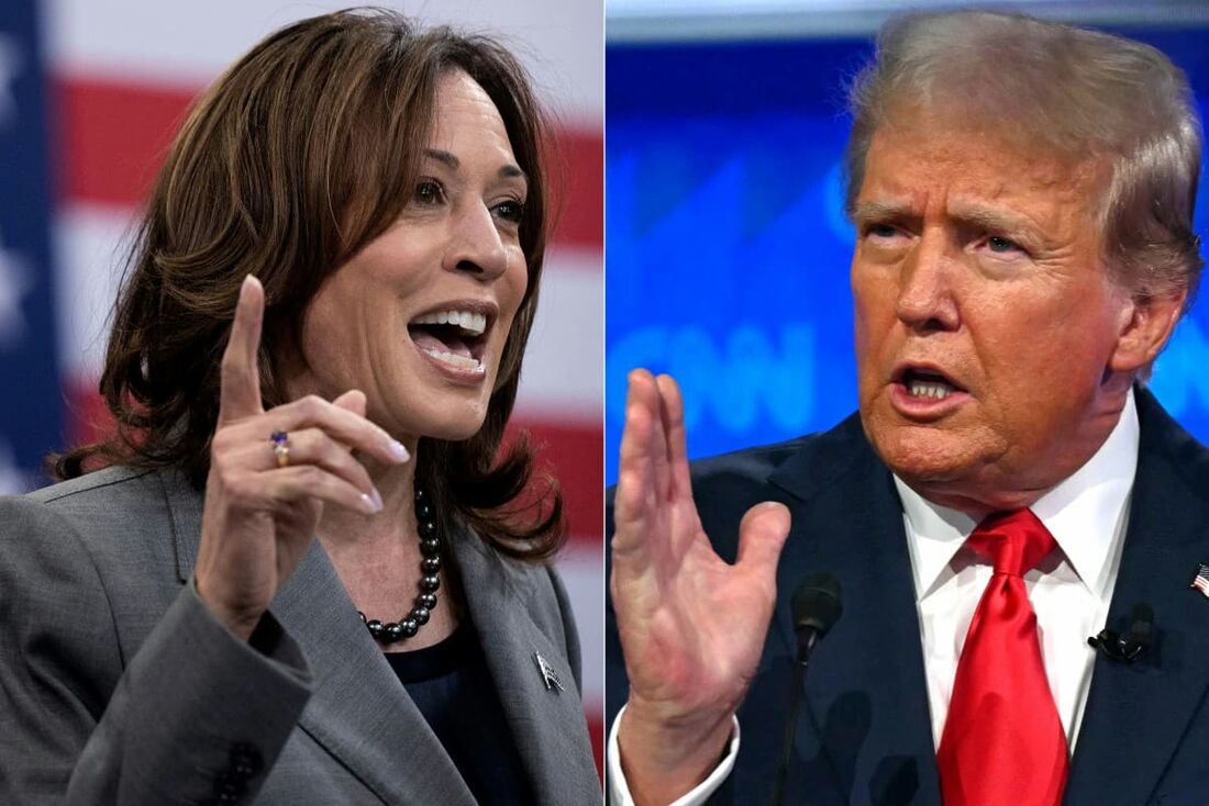 Kamala Harris e  Donald Trump