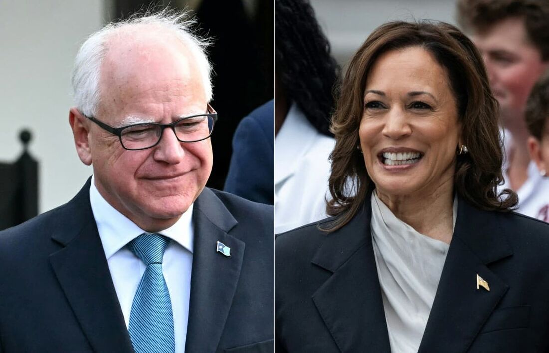 Tim Walz e Kamala Harris 