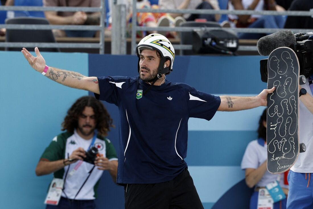 Pedro Barros, um dos finalistas do skate park