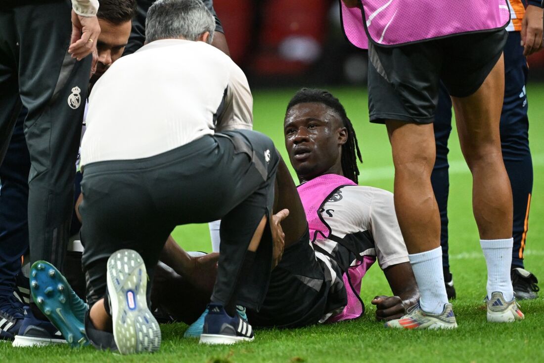 Camavinga se lesiona em treino do Real Madrid