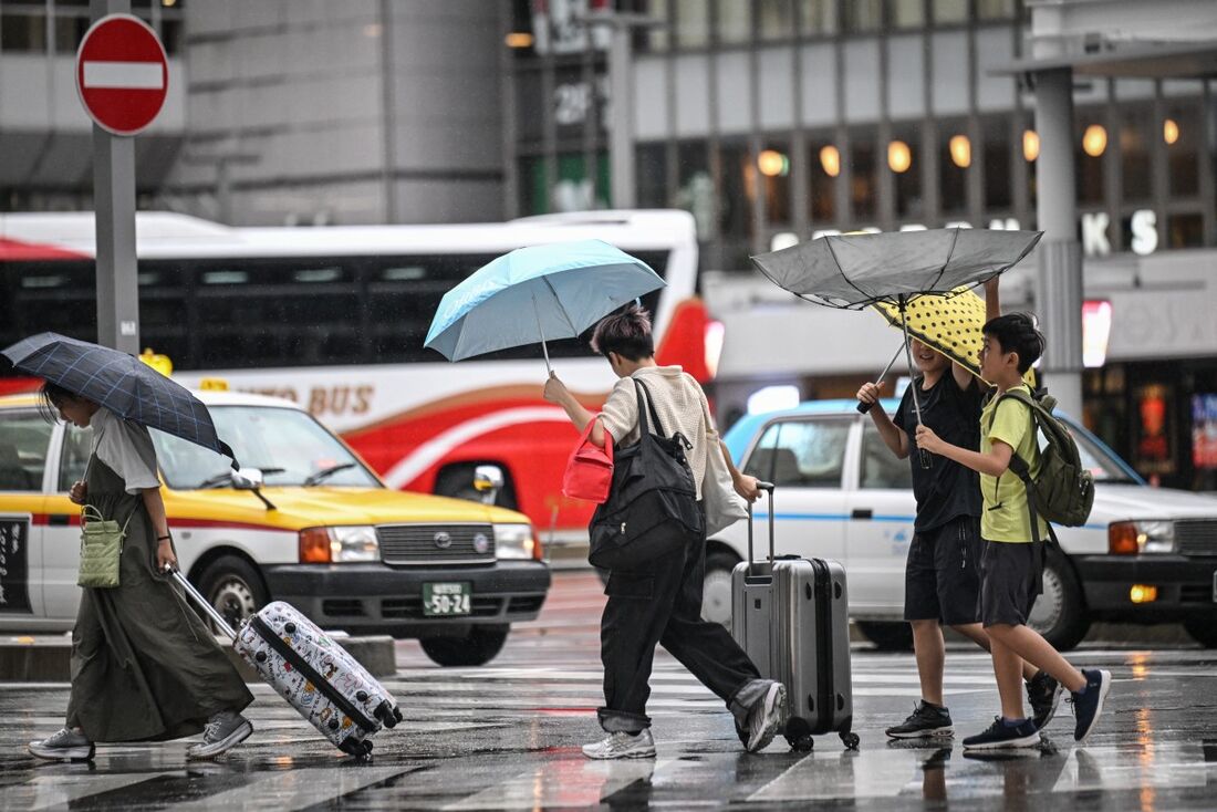 Clima no Japão sofre alterações devido a tufão em agosto de 2024