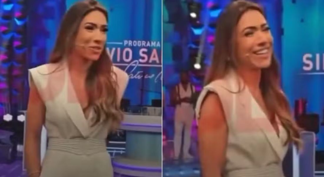 Patrícia Abravanel  cai no choro em retorno a estúdio de TV após morte de Silvio Santos