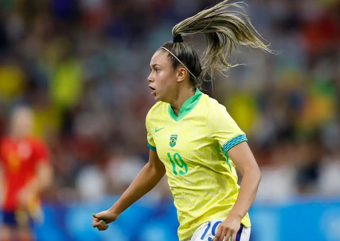 Atacante da seleção feminina de futebol, Priscila 