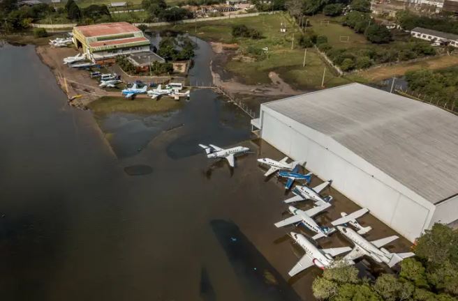 Porto Alegre (RS), 25/05/2024 - Aeroporto Salgado Filho (POA) alagado