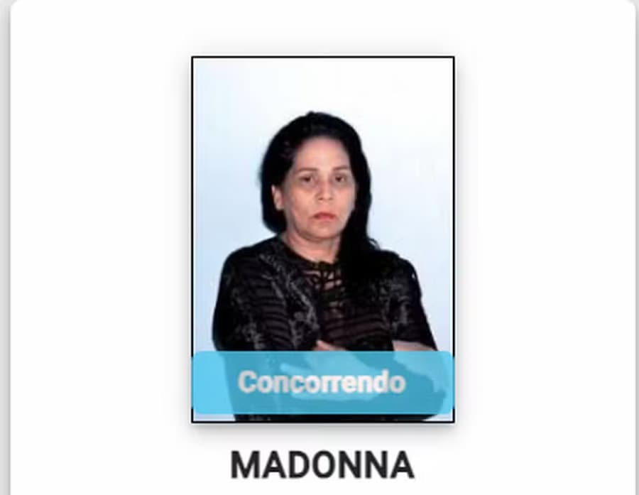 Candidata a vereadora escolheu aparecer como Madonna nas urnas 