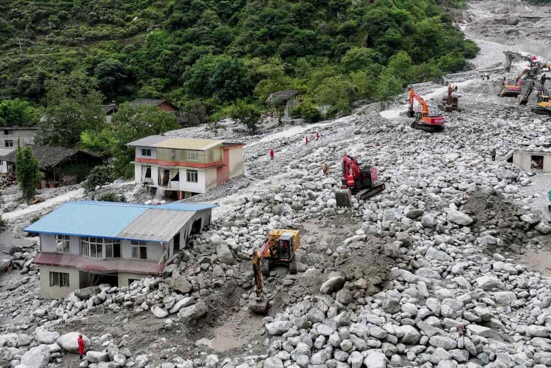 Deslizamento de terra na China