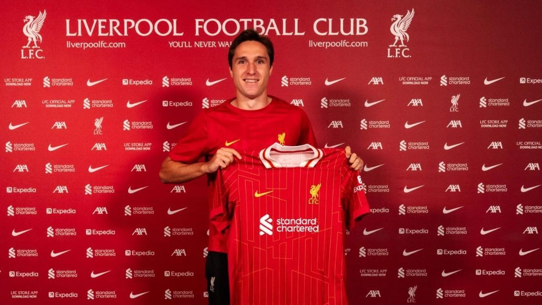 Frederico Chiesa é anunciado pelo Liverpool