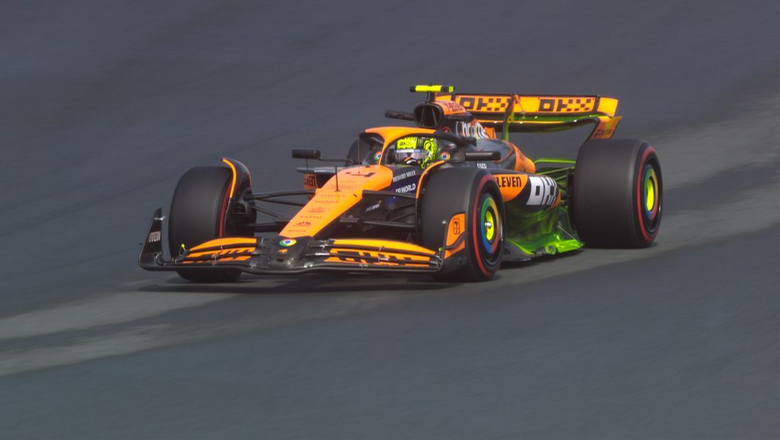 Lando Norris no circuito de Zandvoort