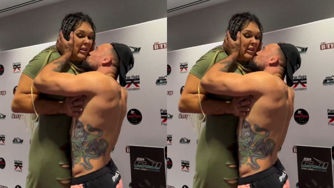 Craig Jones dá beijo forçado em Gabi Garcia