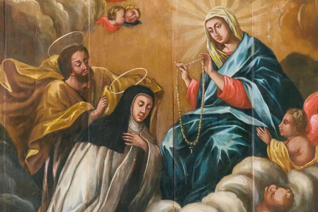 A obra traz a análise da representação da vida de Santa Teresa D'Avila através de pinturas