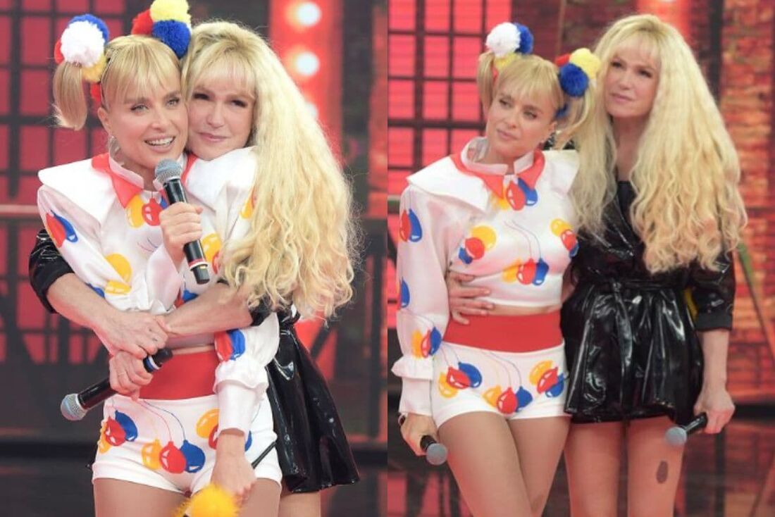 Na Batalha do Lip Sync, quadro do Domingão com Huck, Xuxa realizou um duelo contra Angélica