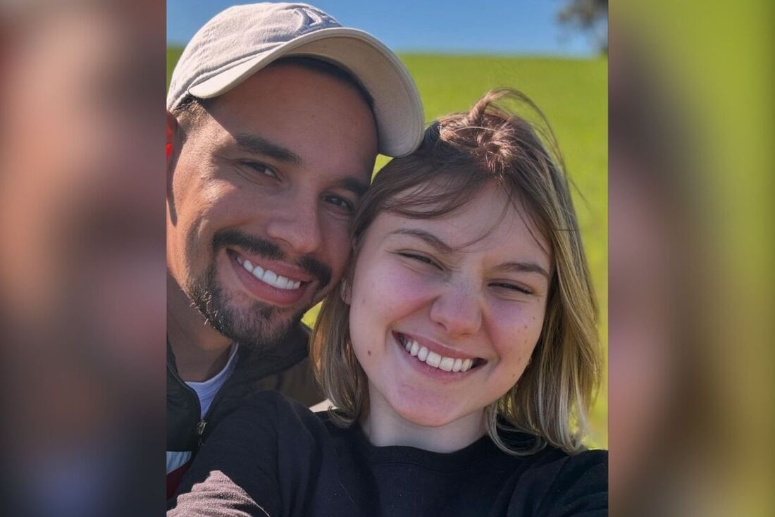 A jovem influenciadora Isabel Veloso e seu marido Lucas Borbas