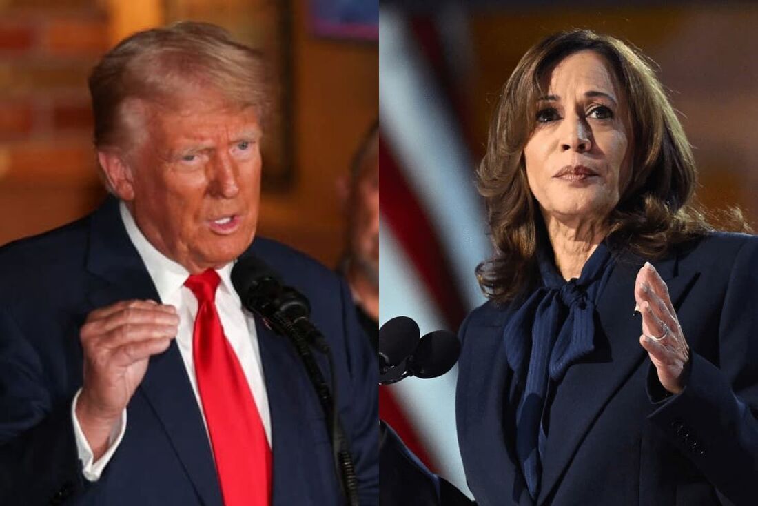 Donald Trump e Kamala Harris