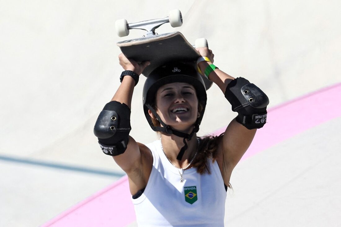 Dora Varella ficou em quarto lugar no skate park