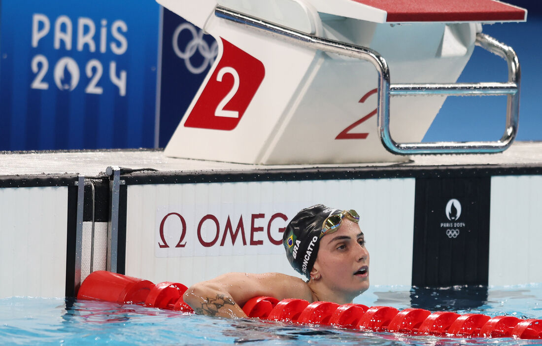 Revezamento 4x100m medley misto Gabrielle Roncatto, Guilherme Basseto, Nicolas Albiero e Stephanie Balduccini 