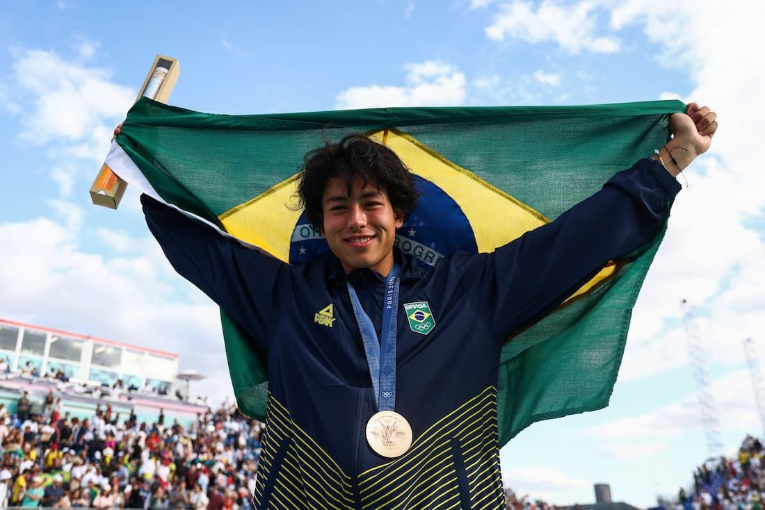 Augusto Akio, o "Japinha", conquistou o bronze nos Jogos Olímpicos de Paris-2024