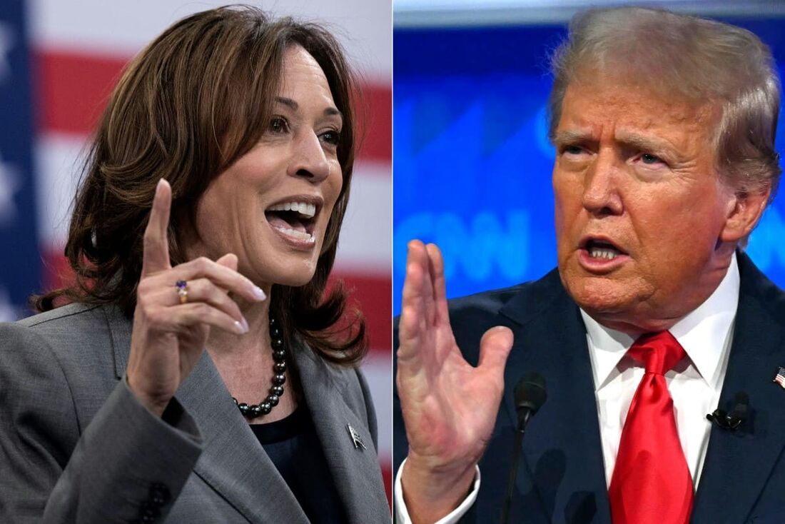 Kamala e Trump disputam presidência dos EUA