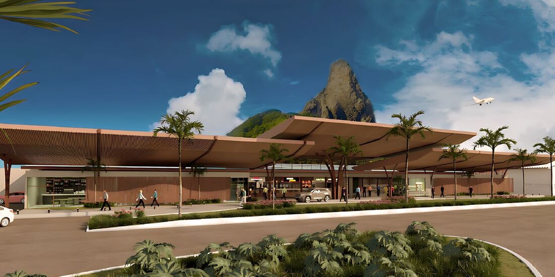 Projeto do novo terminal do Aeroporto de Fernando de Noronha