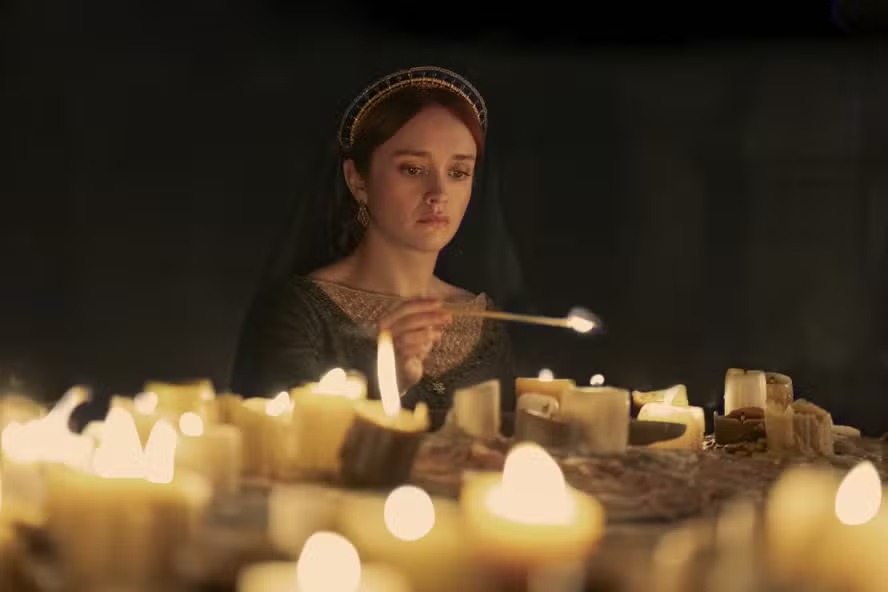 Olivia Cooke em cena da segunda temporada de 'A casa do dragão' 