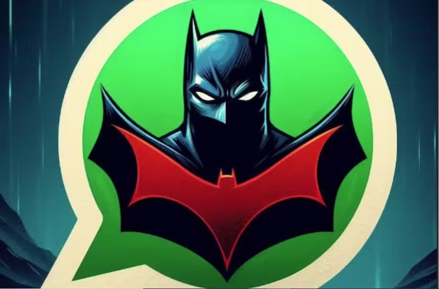 O "modo Batman" permite alterar o logotipo do WhatsApp para uma imagem alusiva ao 'Homem-Morcego'' 