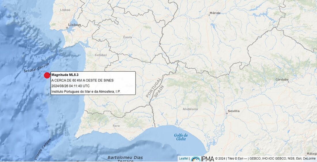 Terremoto aconteceu na madrugada desta segunda-feira (26)