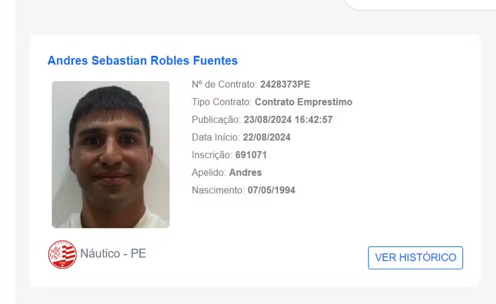 Robles seria reforço do Náutico para o quadrangular