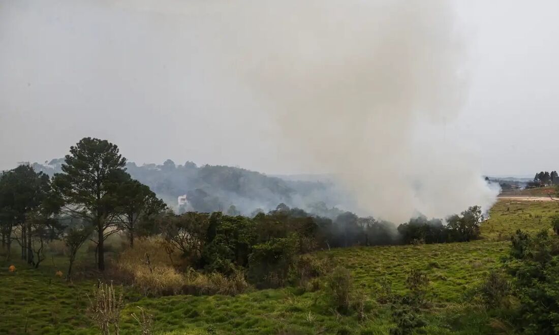 A onda de incêndios que afeta o estado de São Paulo começou na sexta-feira (23)