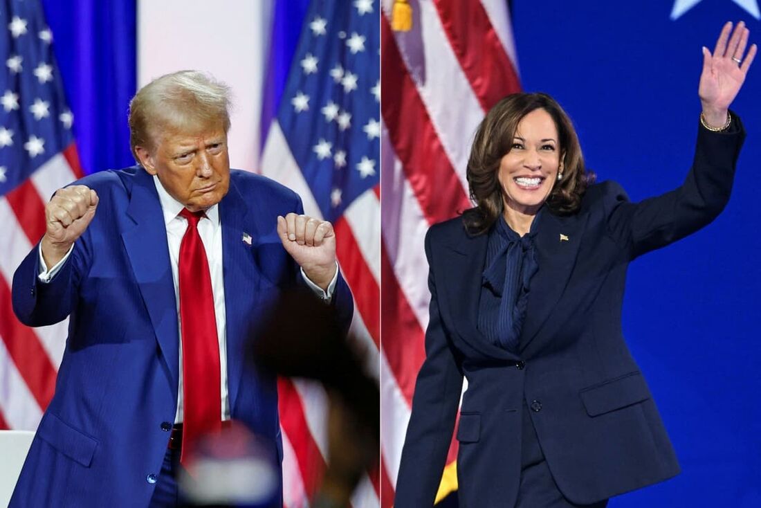 Donald Trump e Kamala Harris 